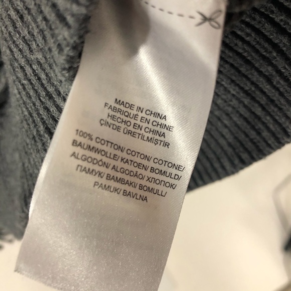 Lauren Ralph Lauren Gray Fringe Sweater L - Picture 3 of 7